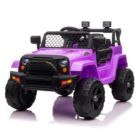 Dual Drive 12V 4.5A.h with 2.4G Remote Control Jeep Purple