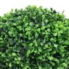 Artificial Boxwood Plants 2 pcs with Pots Ball Shaped Green 10.6"