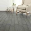 Self-adhesive PVC Flooring Planks 54 ftÂ² 0.08" Dark Gray