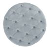 Maelyn Plush New Velvet Ottoman Light Grey