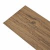 Self-adhesive PVC Flooring Planks 54 ftÂ² 0.08" Walnut Brown