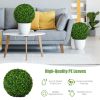 2 Pieces Artificial Topiary Balls Faux Boxwood Ball Plants